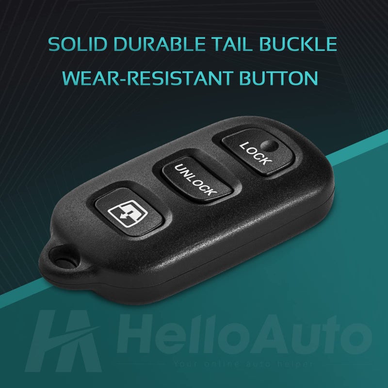 HelloAuto Fit for Toyota Sequoia 2001-2008 Key,1999-2009 4Runner Key fob Cover Replacement Key Shell HelloAuto (3+1 Buttons) JUST Empty CASE FCC ID: HYQ12BBX HYQ12BAN HYQ1512Y - Image 5